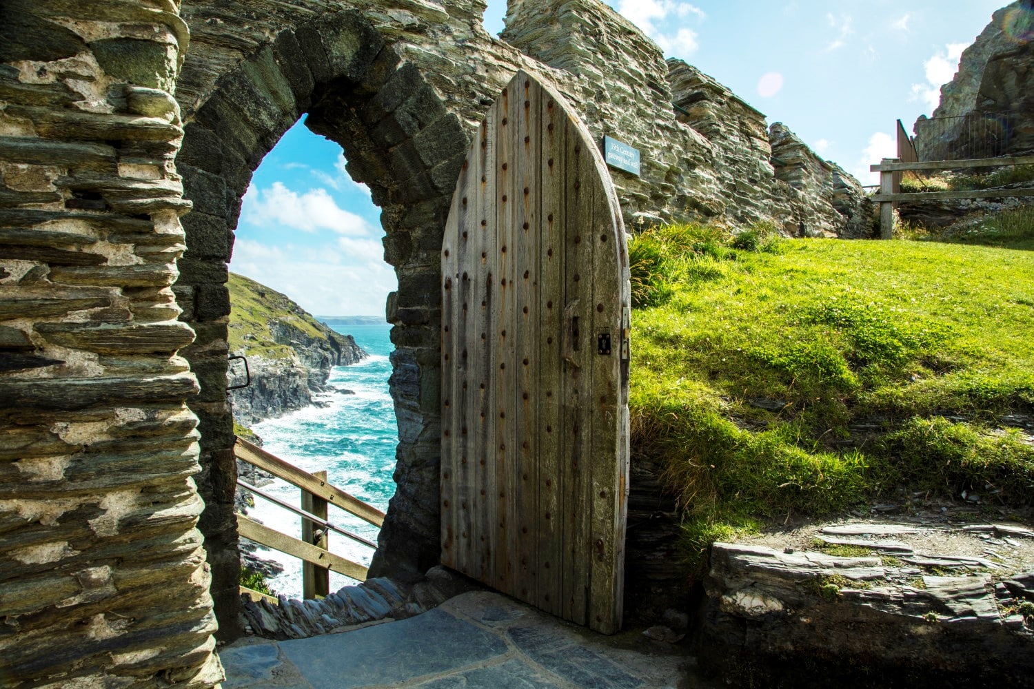 Castello di Tintagel il castello di Re Artù in Cornovaglia