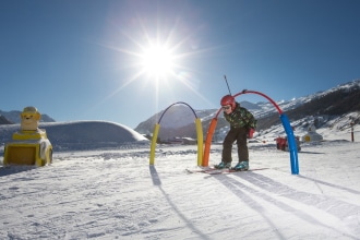 Livigno con bambini in inverno Fun Park sulla neve