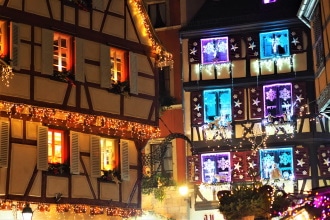 Mercatini di Natale a Colmar - case a graticcio
