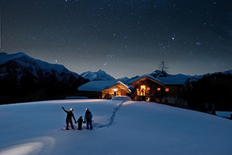 In Carinzia d'inverno con i bambini, gite in notturna