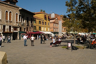 Venezia con bambini, i campi