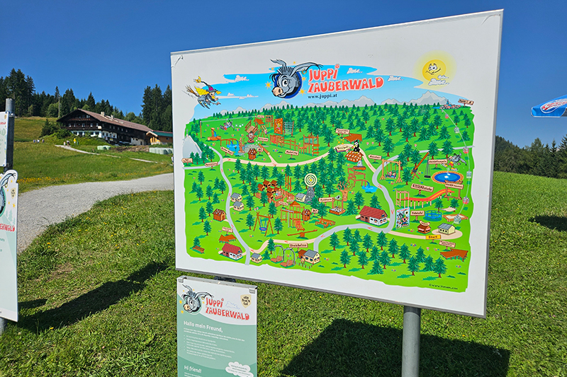 Mappa del parco Juppi © M. Rosellini