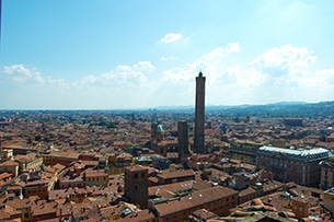 Itinerario a Bologna con bambini, le torri