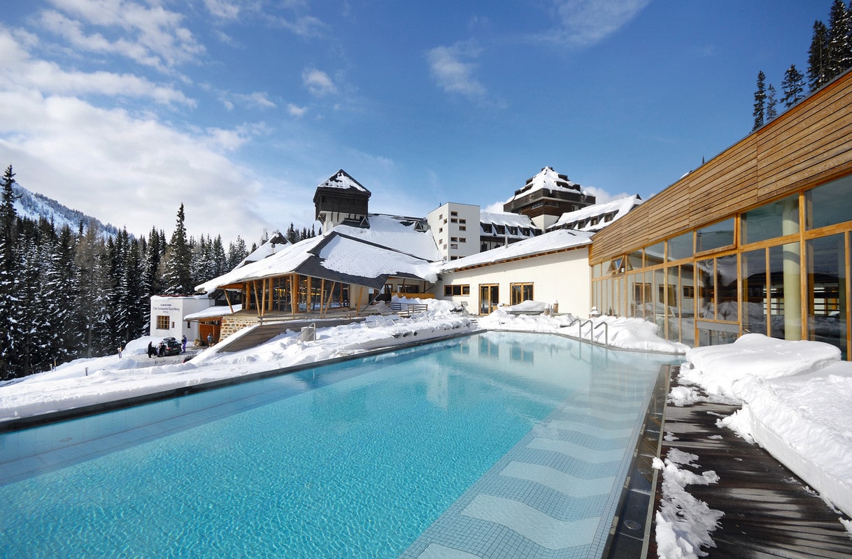 Family Hotel in Carinzia, falkensteiner katschberg funimation, esterno inverno