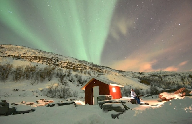 L'aurora boreale in Norvegia ad Alta