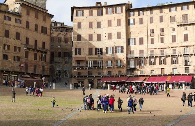 siena con i bambini, Piazza del Campo