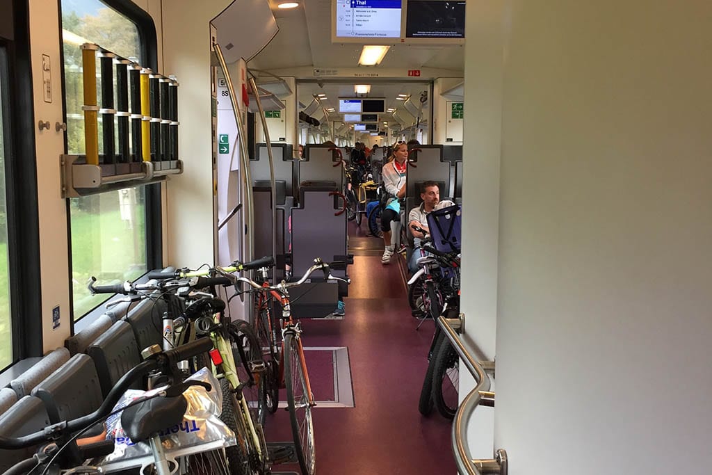 Ciclabile san candido lienz, rientro in treno