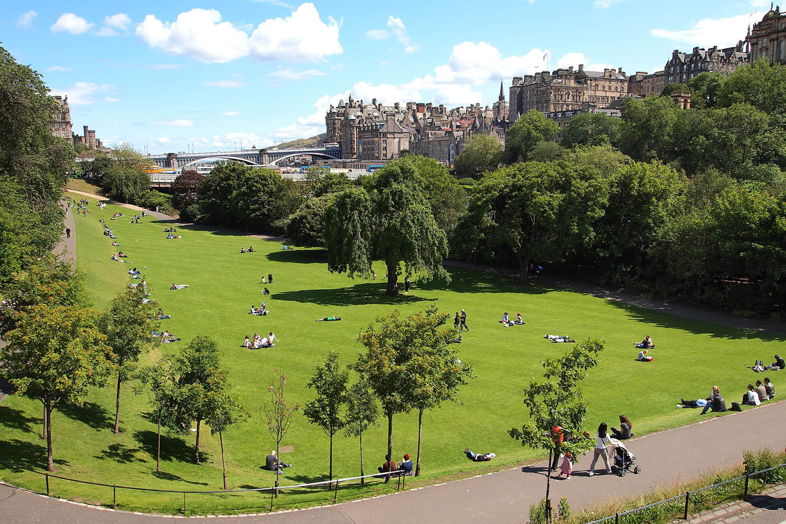 Scozia, Edimburgo con bambini Princes Street Gardens