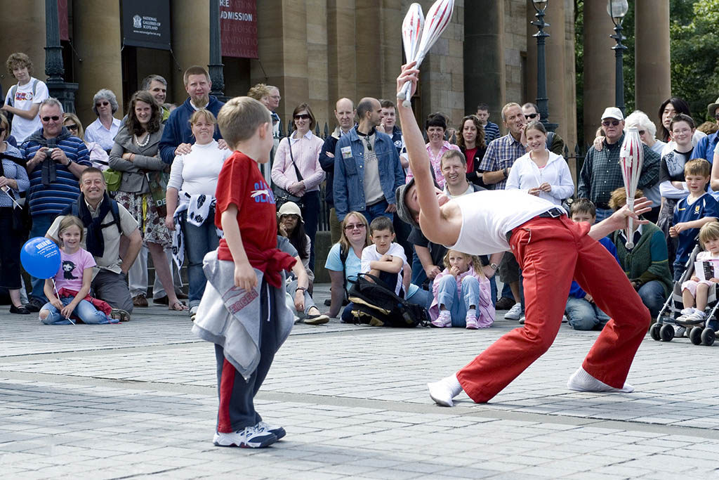 Scozia, Edimburgo con bambini, artisti