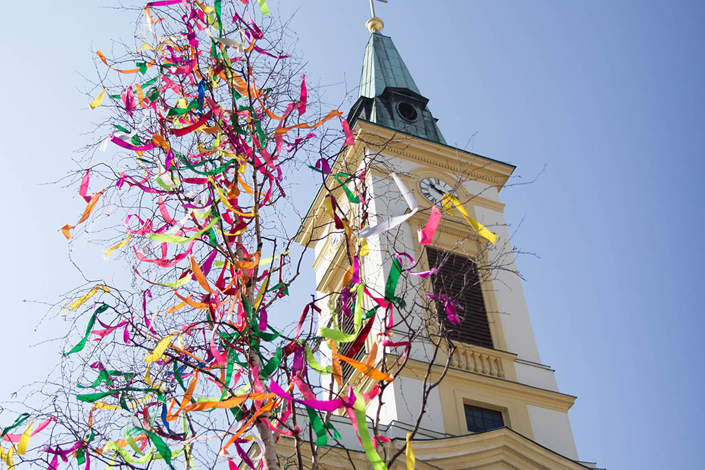 Pasqua a Vienna mercatino di Kalvarienbergfest