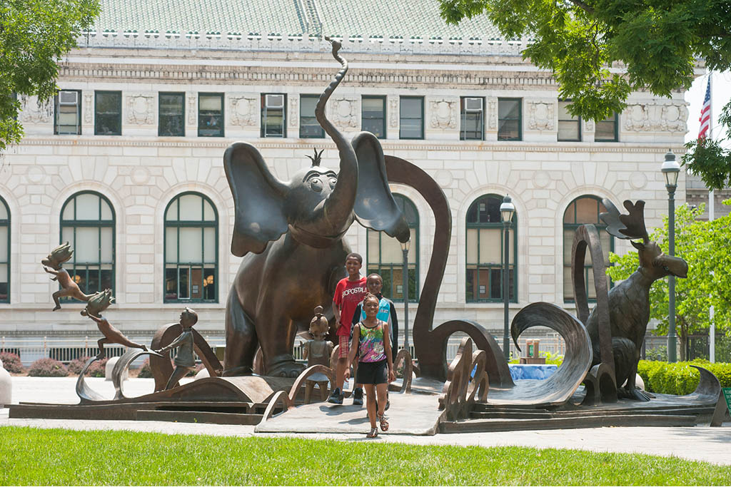 Dr Seuss National Memorial sculpture garden, Springfield