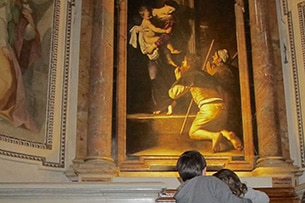 caravaggio-tour-bambini-roma-Madonna-Loreto