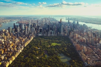 Central park dall'alto