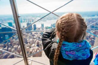 New York dall'alto con bambini