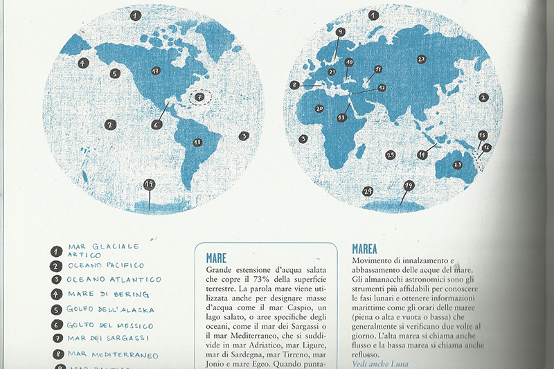 Pagina del libro "Mare"