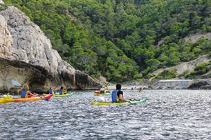 Baleari in autunno, Ibiza kayak