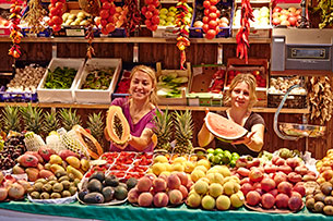 Baleari in autunno, Maiorca, Palma Mercato Santa Catalina