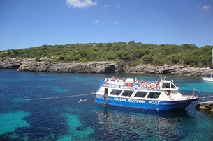 Baleari in autunno, Minorca Glass Bottom Boat