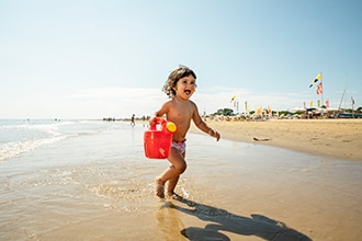 Spiaggia di Bibione con i bambini, spiaggia