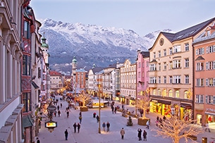 Natale a Innsbruck, mercatino Maria Theresien Strabe