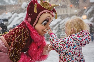 Parco Efteling inverno, creature da favola