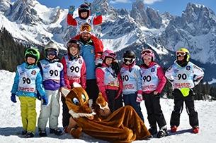 Sciare con bambini san martino di castrozza