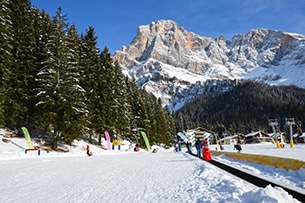 Sciare con bambini san martino di castrozza