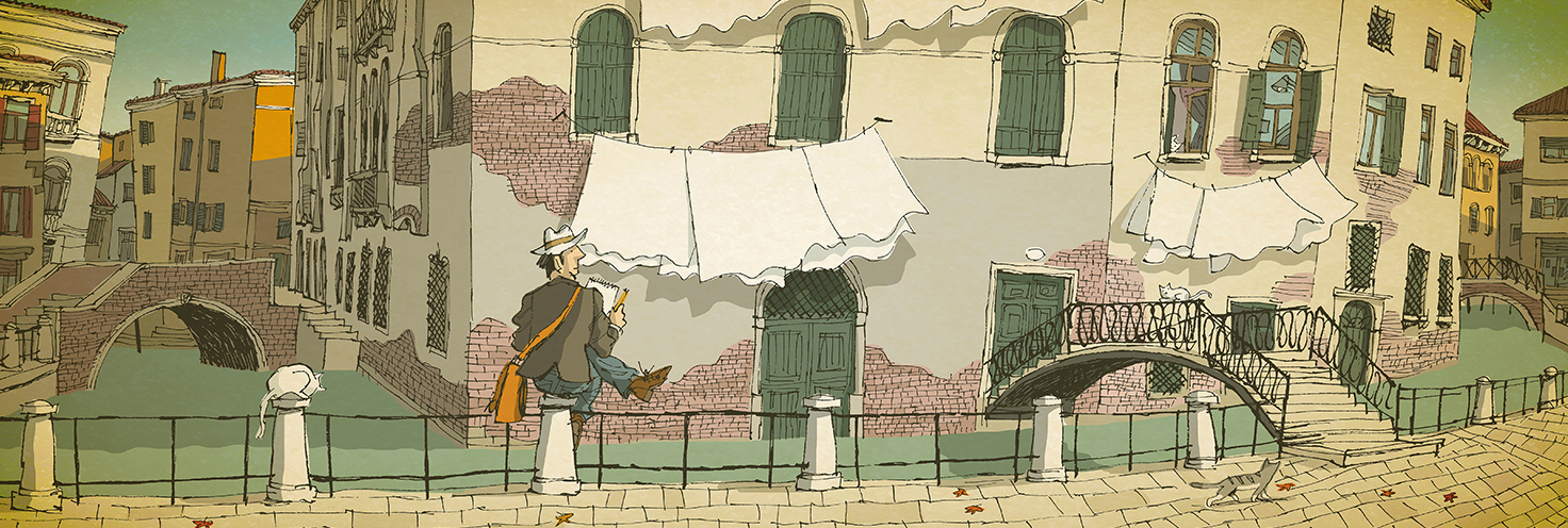 Pagina del libro "Venezia"