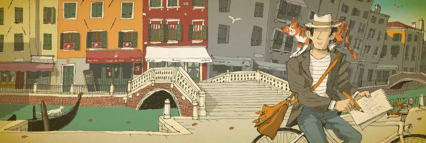 Pagina del libro "Venezia"