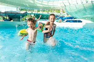 Terme per bambini in inverno, Terme di Lasko, Slovenia