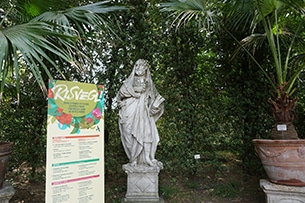 Orto botanico di Padova con bambini