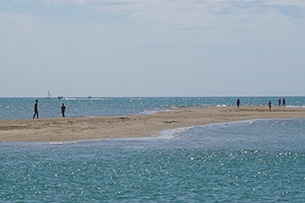 Glamping a Bibione, il Capalonga Village, spiaggia