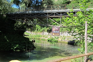 Soft rafting con bambini sull'Aniene, la partenza