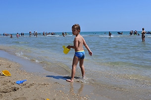 Estate a Tortoreto, cosa fare con i bambini, la spiaggia