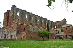 San Galgano con bambini, l'Abbazia