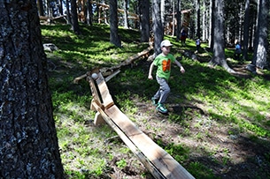 Attrazioni Hall wattens per bambini estate, Bosco delle sfere