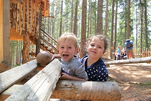 Attrazioni Hall wattens per bambini estate, Bosco delle sfere