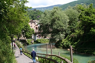 Subiaco, lungo l'Aniene