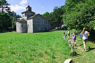 Slow Trek per famiglie nel Distretto Turistico dei Laghi, Mergozzo percorso azzurro