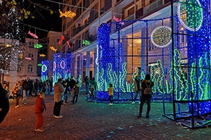 Luminarie Salerno, Onda in piazza sant'Agostino