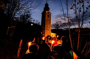 Grossarl mercatini di Natale con bambini, fiaccolata