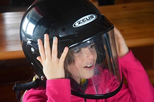 Lapponia Finlandese con bambini, Foresta di ghiaccio in motoslitta, la preparazione