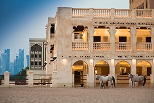 Doha con bambini in Qatar, Souq Waqif