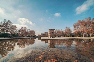 Visitare Madrid con bambini insieme a Spongebob, Tempio di Debod