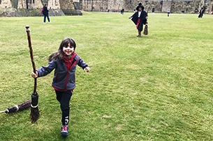 Volare su una scopa al castello di Alnwick