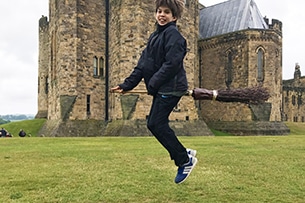 Lezione di volo al castello di Alnwick