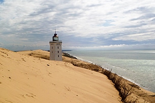 Faro Danimarca con i bambini, faro di Rubjerg Knude a Lonstrup 