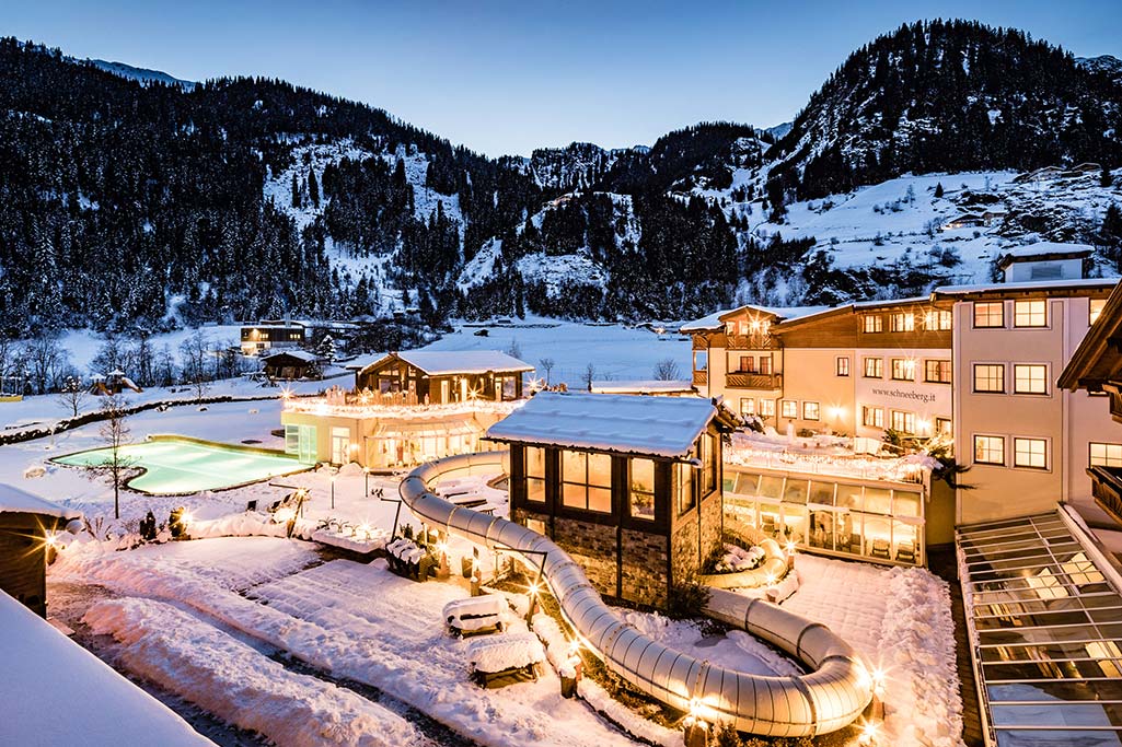 Schneeberg Family Spa Resort in Alto Adige per famiglie, inverno