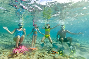 Vacanze ad Aruba in famiglia, snorkeling per bambini