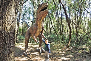 Mostra dinosauri a Fiumicino, Dinosauri in carne ed ossa